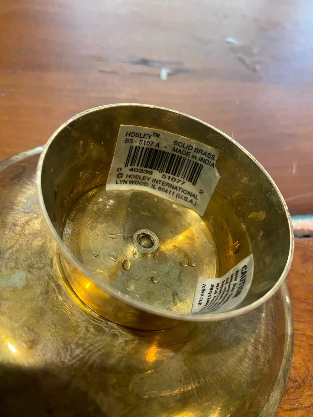 No Label brass pillar